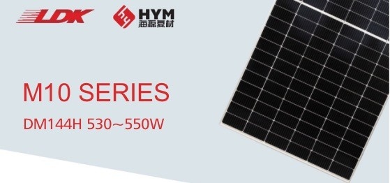 M10 Series Mono Photovoltaic Devices 29.5kg Solar Panel 182×91mm 550w